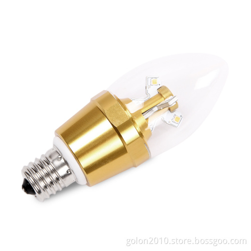 E14 LED Candle Bulb 4W Dimmable 320lm Ra>85 85-265VAC LED Candle Light E12